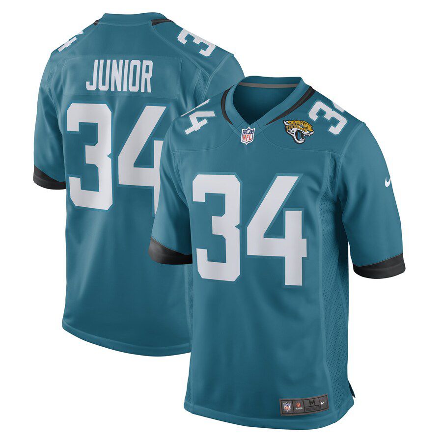 Men Jacksonville Jaguars 34 Gregory Junior Nike Teal Team Game Player NFL Jersey
